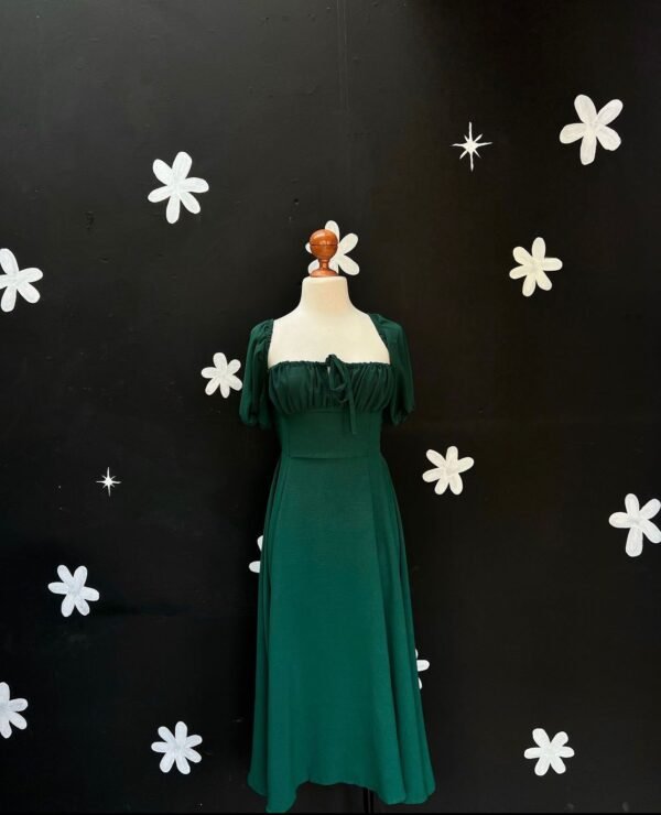 Vestido  Tipo Princesa Elegante Largo con Falda Circular